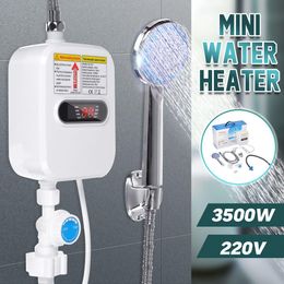 Heaters RX21 Warm too 3500W Electric Thankless Mini Instant Hot Water Heater bathroom Faucet Tap Heating 3 Seconds Instant Heating