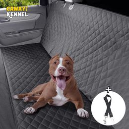 Carriers CAWAYI KENNEL Luxury 600D Oxford PP Cottpn Pet Dog Cat Car Rear Bench Seat Anchors Waterproof NonSlip Cover with Hammock U0957