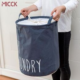 Organization MICCK Home collapsible laundry basket child toy storage laundry bag for dirty clothes hamper organizer Large Laundry bucket