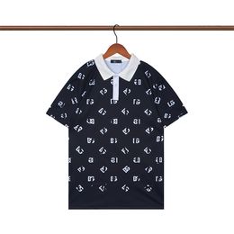 6 New Fashion London England Polos Shirts Mens Designers Polo Shirts High Street Embroidery Printing T shirt Men Summer Cotton Casual T-shirts #957