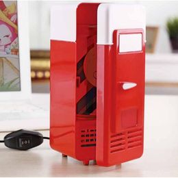 Refrigerator 808F Portable Mini 780ml Fridge USB Powered Car Drink Cooler Home Desktop Boat Travel