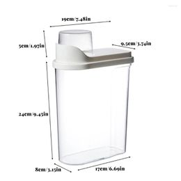 Storage Bottles Kitchen Food Bin Clear Plastic Pantry Cabinet Airtight Snack Sugar Organiser Sealed Containers With Lids
