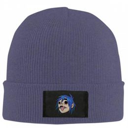 Kış Şapkası Kapağı Gorillaz Beanie Yün Örme Erkekler Kadın Kapakları Şapkalar Sıcak Beanies Unisex 222n