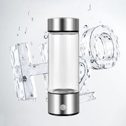 Appliances Hydrogen Generator Water Bottle 420ML Titanium Quality Filter USB Lonizer Maker Portable Antioxidants ORP HydrogenRich WaterCup