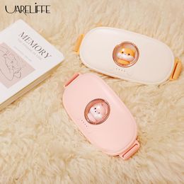 Massager Uareliffe Relieve Menstrual Pain Warm Palace Belt Uterus Acupoints Vibrating Massager Constant Temperature Heating Shaking Belt