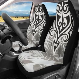 Car Seat Covers INSTANTARTS Polynesian Abstract Pattern For Front Lightweight Elastic Saddle Blanket Bucket Protetor