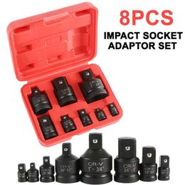 Contactdozen 8PCS/6Pcs Impact Adapter and Reducer Set 1/4" 3/8" 1/2" 3/4" 1" Socket Convertor Adaptor for Car Bicycle Garage Repair Tool