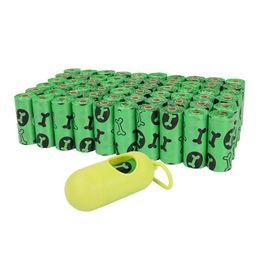 Carrier 60 Rolls Biodegradable Dog Poop Bags With Fragrance Ecofriendly LeakProof Strong Pet Waste Outdoor Home Clean Garbage Bag