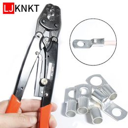 Tang Ratchet plier Insulated Terminals Easy Wire Connector Electrician Brass Crimping hand tools Car Ring SC Bare Cable Soldered Kit