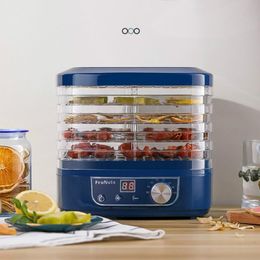 Dehydrators Dried Fruit Vegetables Herb Meat Machine Household MINI Food Dehydrator Pet Meat Dehydrated 5 trays Snacks Air Dryer EU