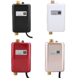 Heaters 110V to 240V 3000W Mini Electric Tankless Hot Water Heater Bathroom Kitchen Washing Boiler Shower Kit UK US Plug