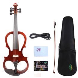 Yinfente 5string Electric Violin 4/4 Sweet Tone Free Case Solid wood #EV5