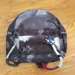 2023- men and women Travel Bags Graffiti Colour Retro Shoulder Backpack Catwalk Casual Canvas Bag Classic Doodle Limited Edition
