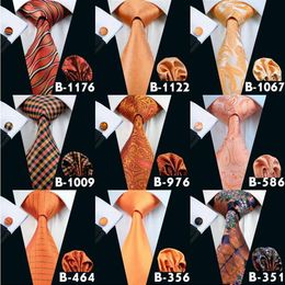 Fall Orange Cheap Ties For Men Brand Tie Fashion Novely Active Mens Neck Tie Set High Quality Fashion Accessories Necktie Shi199I