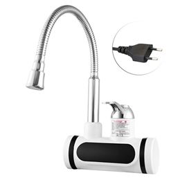 Heaters Instant Electric Water Heater Rapid Heating Basin Faucet Kitchen Bathroom Tankless Hot Water Sink Tap with Temperature Display