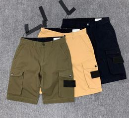 Mens Shorts Boat Print Multi Pocket Cargo Pants Ins Fashion Hip Hop Skateboarding Casual Street Loose Sweatpants Clothing