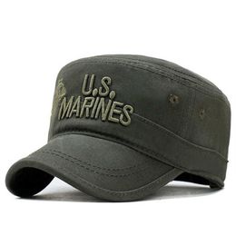 2020 United States Us Marines Corps Cap Hat Hats Camouflage Flat Top Hat Men Cotton Hhat Usa Nav sqchXO homes2007267Q