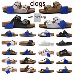 Boston Clogs Shoes Brik Mules Clogs Leather Birkens Stock Cogs Buckle Suede Leather Beach Tisters utomhus inomhus sandaler 35-46 euro