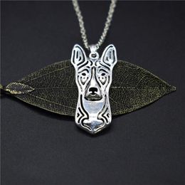 Pendant Necklaces Elfin Trendy Basenji Gold Colour Silver Dog Jewellery Congo Women Men JewelleryPendant