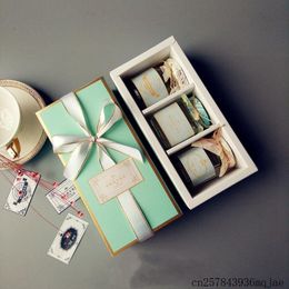 Gift Wrap 100 Pcs Kraft Paper Boxes Packaging Box Drawer For 3 100ML Glass Bottles Jam/Honey/Sauce(Glass Not Included)