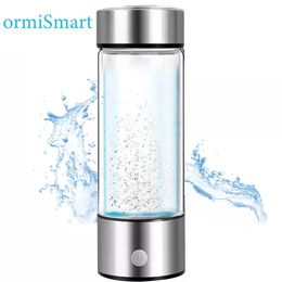 Appliances Hydrogen Generator Cup Water Philtre USB Rechargeable 420ml HydrogenRich Generator Water Cup Antioxidants ORP Hydrogen Bottle