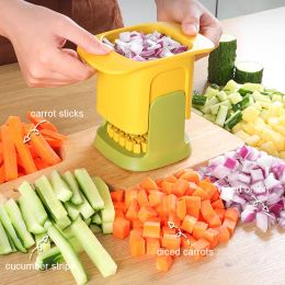 Cutter Manual Potato Onion Food Crusher Cutting Multifunktionell veggie Chopper Grater Morot French Fries Kitchen Tool