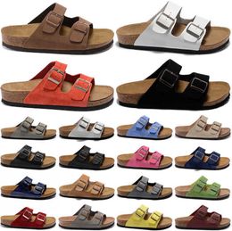 Sandals Boston Arizona Slides Men Women Slippers Birko Nubuck Leather Suede Clogs Mocha Black White Beach Shoes Outdoor Platform Sandal Fashion trend 60ess