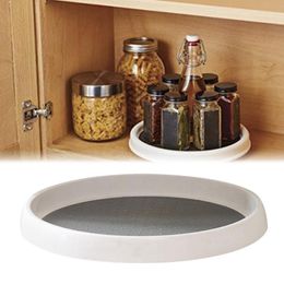 Organization 360 Rotation NonSkid Spice Rack Pantry Cabinet Turntable with Wide Base Storage Bin Rotating Organizer for Kitchen Seasoning