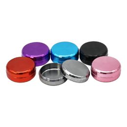 Mini Smoking Colourful Aluminium Alloy Dry Herb Tobacco Spice Miller Pill Seal Stash Case Storage Box Portable Container Grinder Cigarette Pocket Holder