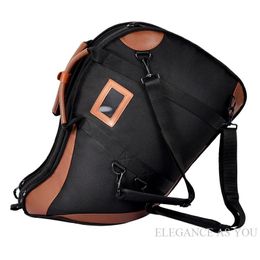 Bags Integrated Backpack Portable Horn Bag Oxford Waterproof Shoulder Strap French Horn Case Onebody French HORN Box Brass Gig Bag