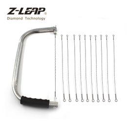 Joiners ZLEAP Saw Frame Sawbow Adjustable Saw Hacksaw DIY Hand Tools with 10pcs Wire Saw For Woodworking Tools