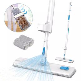 Mops Eyliden 360 Degree Handle Spray Mop with Reusable Microfiber Pads and for Home Laminate Wood Ceramic Tiles Floor Cleaning 230512
