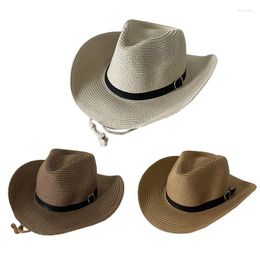 Berets Sun Hats Men & Women Wide Brim Cowgirl Fedora Western Theme Party Spare Part DropshipBerets