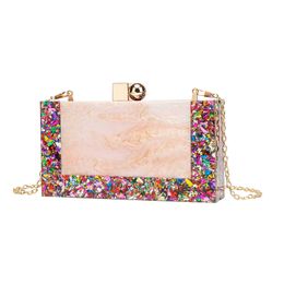 Evening Bags Clutch Bag Glitter Marble Purses and Handbags for Wedding Cocktail Banquet Party Prom Crossbody Shoulder 230427