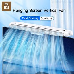 Accessories Youpin Baseus Hanging Screen Vertical Dualuse Fan Mini Infinitely Adjustable Wind Chiller Adjustable Angle Office Home USB Fan