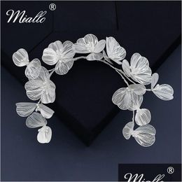 Hair Jewelry Miallo Bridal Headband Flower Pearl Accessories For Women Party Bride Headpiece Bridesmaid Gift Drop De Dhgarden Dhhm6