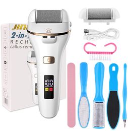 Files Rechargeable Electric Foot File Callus Remover Machine Pedicure Device Foot Care Tools Feet For Heels Remove Dead Skin 2021 NEW