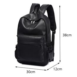 Designer- Fashion Men Backpack Men's Backpacks for Teenager Luxury Designer PU Leather Backpacks Male High Quality Travel303v