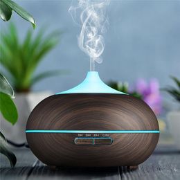 Purifiers 500ml Aroma diffuser Remote Control Air Humidifier Electric Ultrasonic 7 Colours Changing Air Purifier essential oils for Home