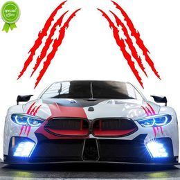 New New Universal Auto Car Sticker Reflective Monster Claw Scratch Stripe Marks Headlight Decal Car Stickers car accessories Tools