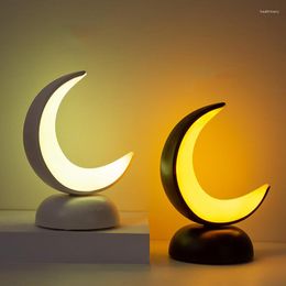 Night Lights Moon Light Portable Desk Lamps Bedroom Bedside Desktop LED Table Lamp USB Charging Cute Baby Kids Sleeping Home Decor