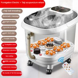 Massager Home Automatic Foot Soaking Bucket Electric Heating Footbath Massage Pedicure Basin Foot Wash Basin