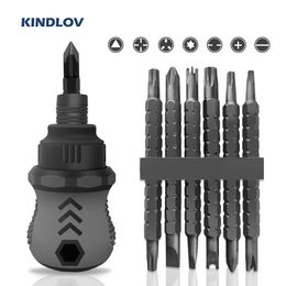 Schroevendraaier KINDLOV Ratchet Screwdriver Set MultiFunction Torx Phillips Bit Telescopic DualPurpose Screwdrivers Household Repair Hand Tool