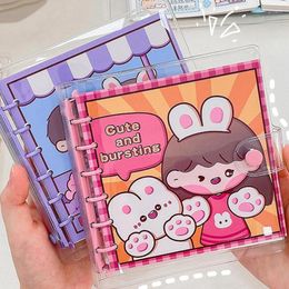 Sheets Square Handbook Loose-Leaf Notebook Small Korea Cute Set Mini Chequered Book Coil Diary Planner Schedule Notepad