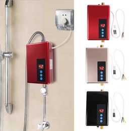 Heaters 220V 5.5KW Mini Instant Electric Water Heater Tankless Shower Hot Water System Kitchen Household Instant Hot Water Heater