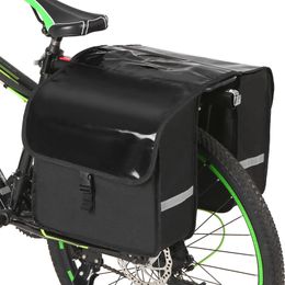 Waterproof Bicycle Trunk Bag MTB Road Bike luggage Double Pannier at the back cycling Rack Rear Seat Tail Carrier case MX2007172988