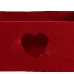 Gift Wrap Valentines Day Box Red Love Heart Candy Reusable Cloth Packaging Presents Boxes Party Favours Supplies For Christmas