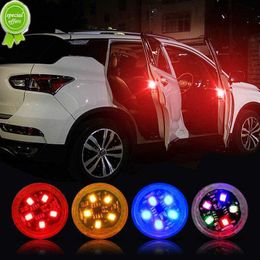 New Universal LED Car Door LED Warning Lights Safety Anti-collision Lights Magnetic Sensor Strobe Flashing Alarm Lights Parking Lam