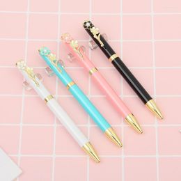 Profile High-end Metal Peach Blossom Ballpoint Pen Signing School Office Supplies Student Kids Gift