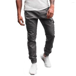 Men's Pants Training Slacks Mid-rise Skin-touch Versatile Men Casual Hip Hop Cargo Sports Daily Clothing